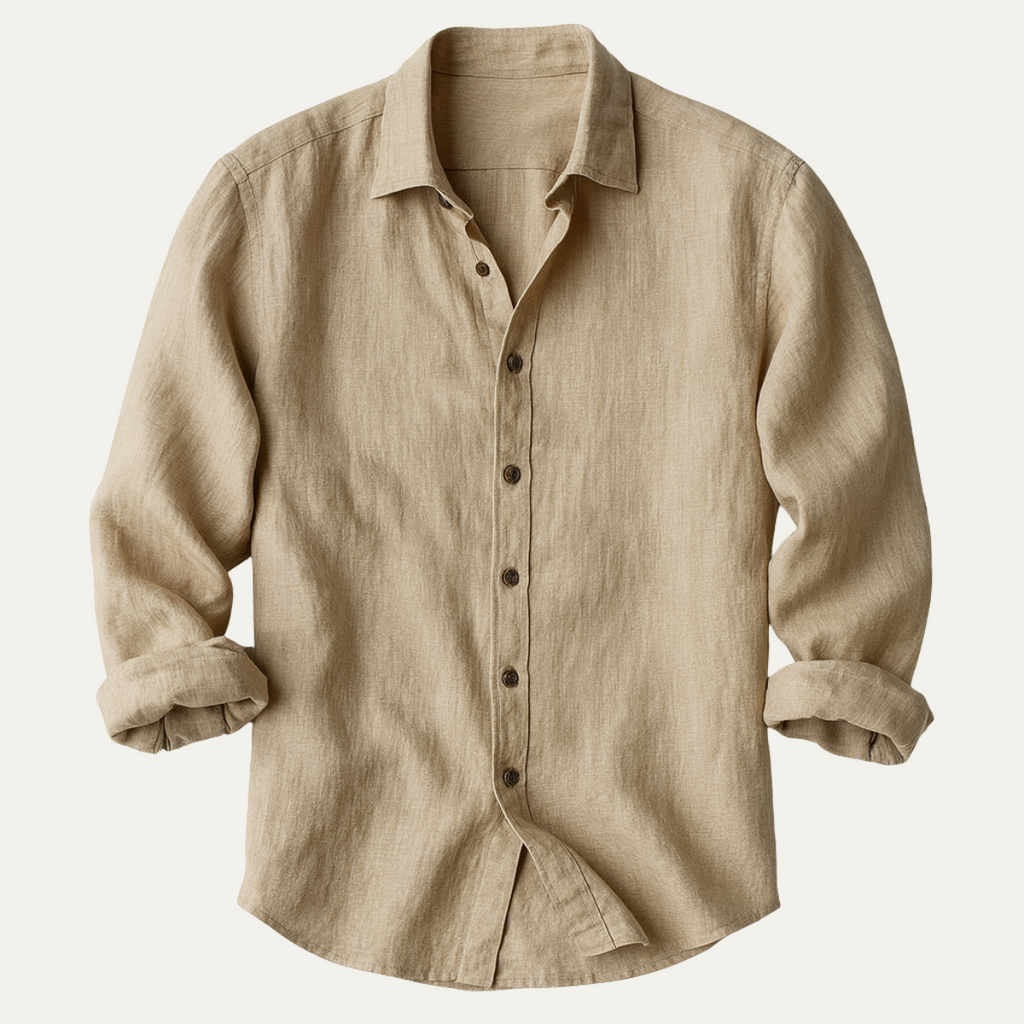 Ashford | Men’s Button Front Casual Shirt | Turn Down Collar Long Sleeves Daily Wear-Men Shirt-Eltrendio