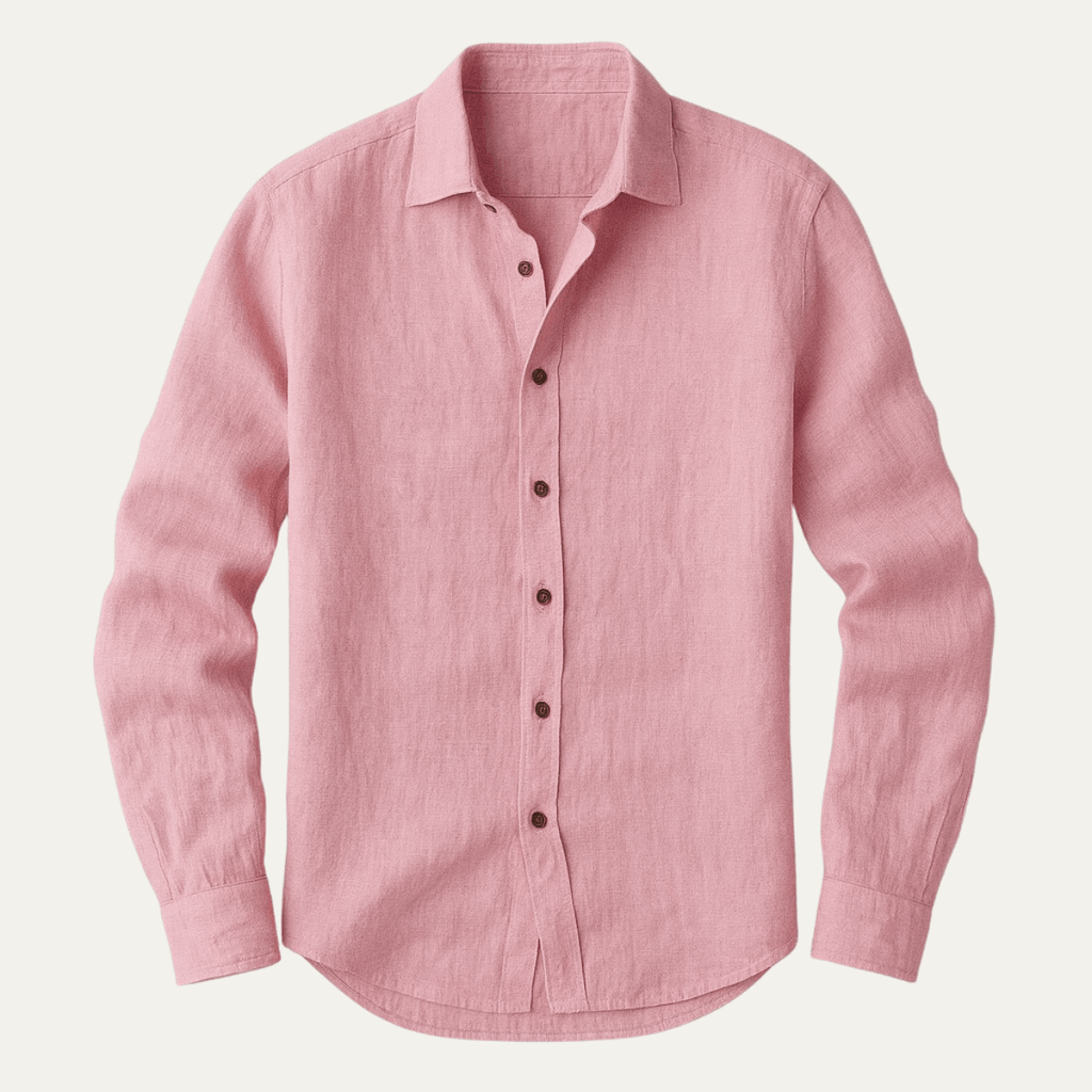 Ashford | Men’s Button Front Casual Shirt | Turn Down Collar Long Sleeves Daily Wear-Men Shirt-Eltrendio