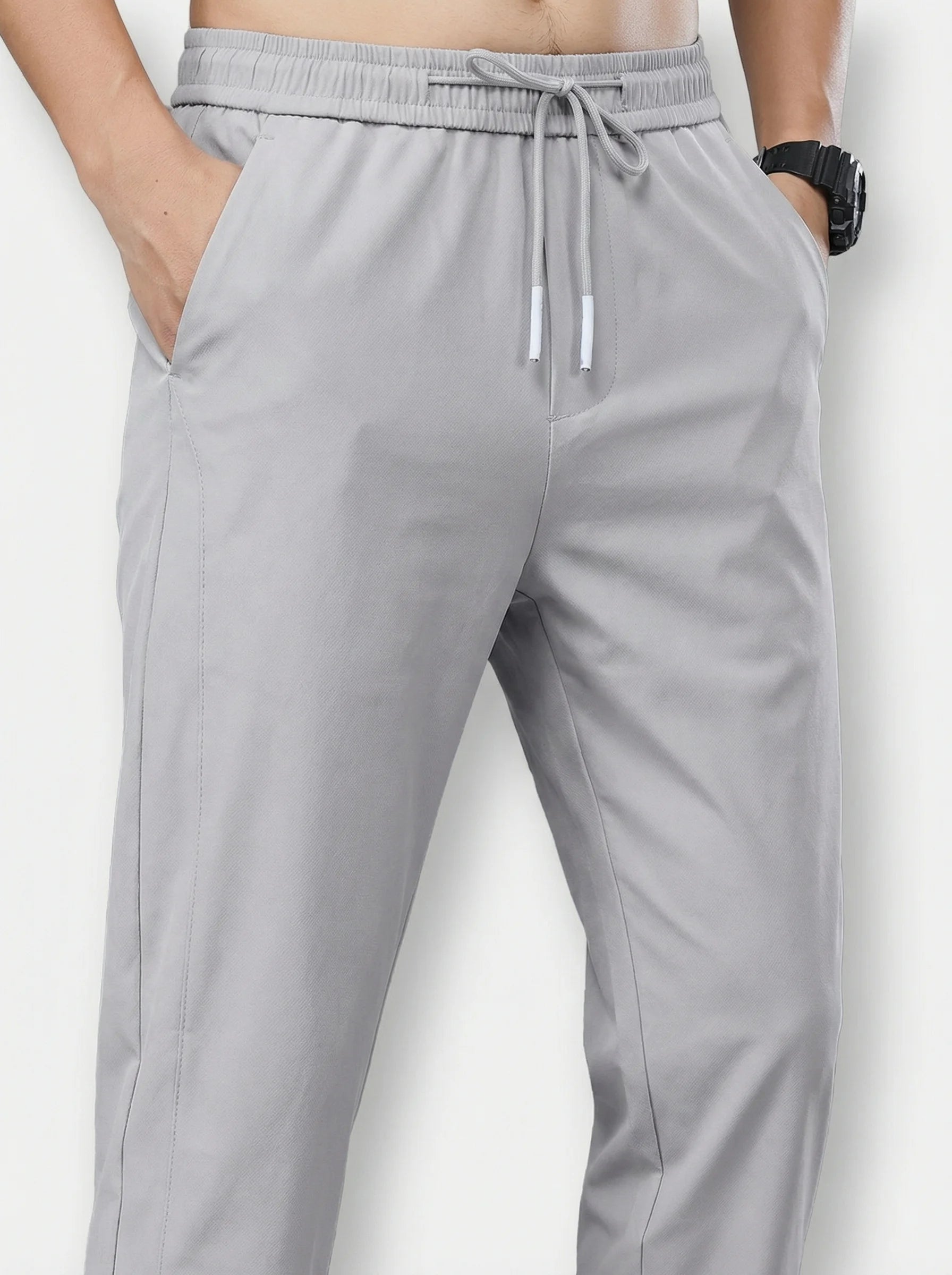 Men Joggers | Drawstring Waist Slim Fit Casual Style-Men Joggers-Eltrendio