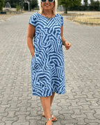 Summer Dress | Casual Modest Midi Dress-Women Dress-Eltrendio