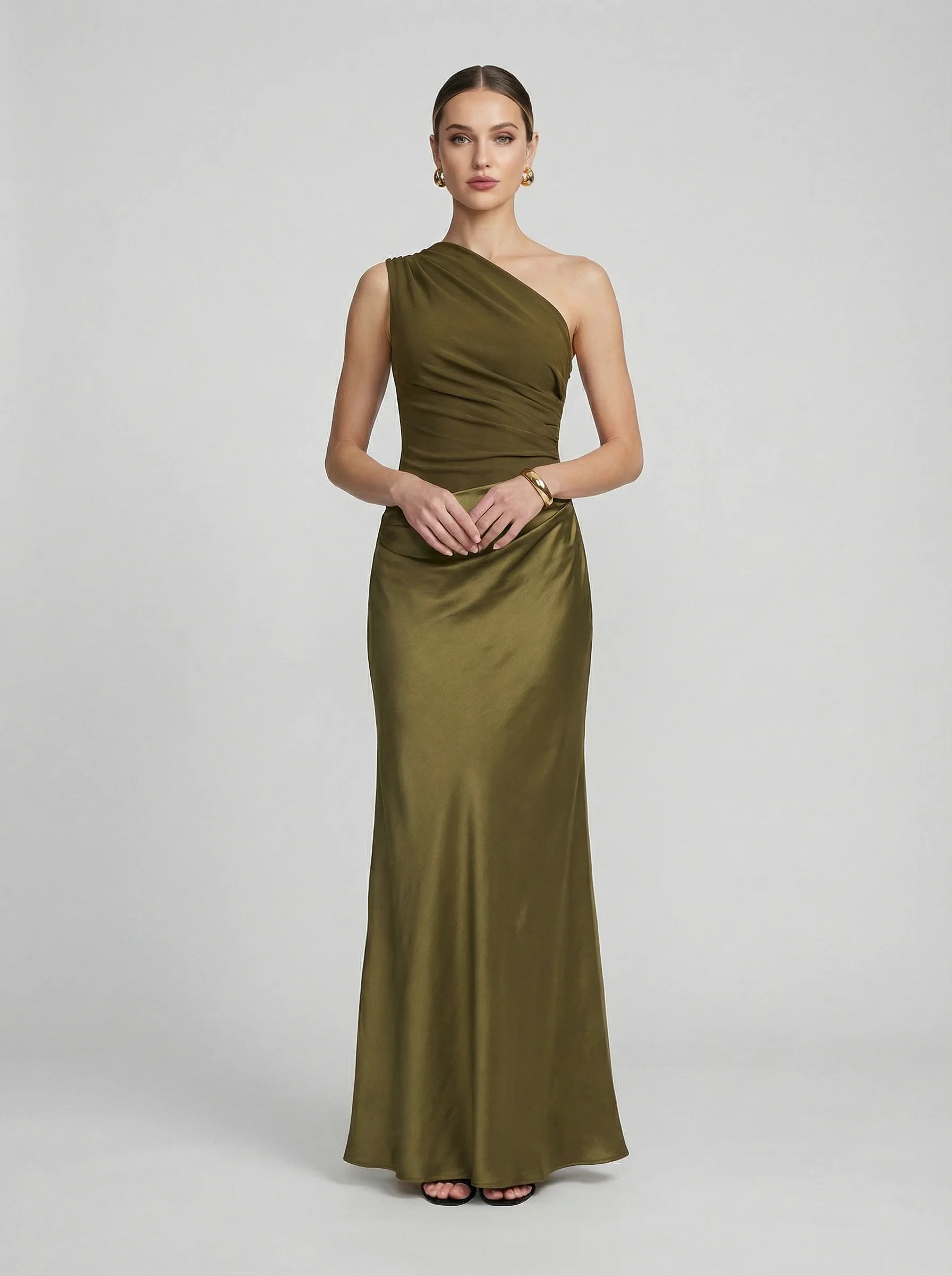 Women Maxi Dress | Draped Waist Silhouette-Women Dress-Eltrendio