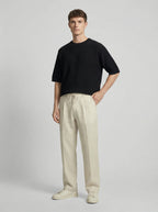 Men Wide Leg Trousers | Drawstring Waist Loose Summer Style-Men Trousers-Eltrendio