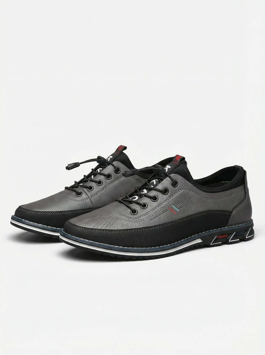 Men Casual Trainers | Lace Up Contrast Design-Men Shoes-Eltrendio
