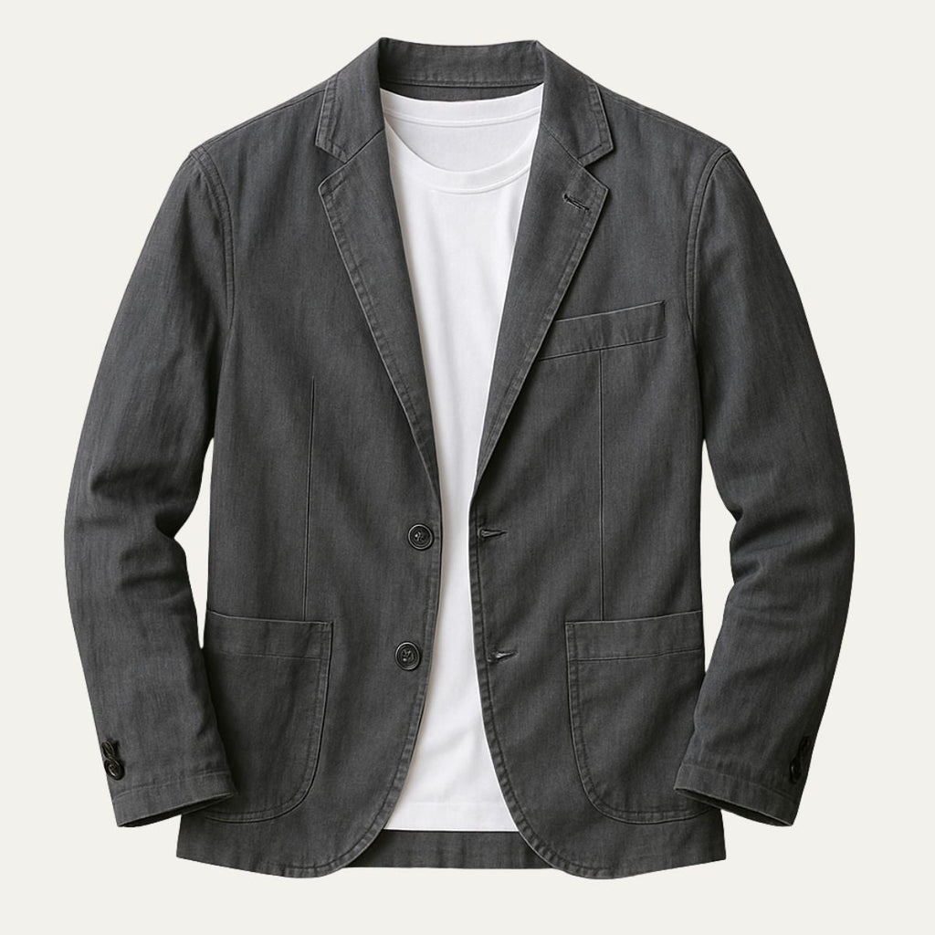 Westbridge | Men’s Single Breasted Blazer | Notch Lapel Patch Pockets Smart Casual Wear-Men Blazer-Eltrendio