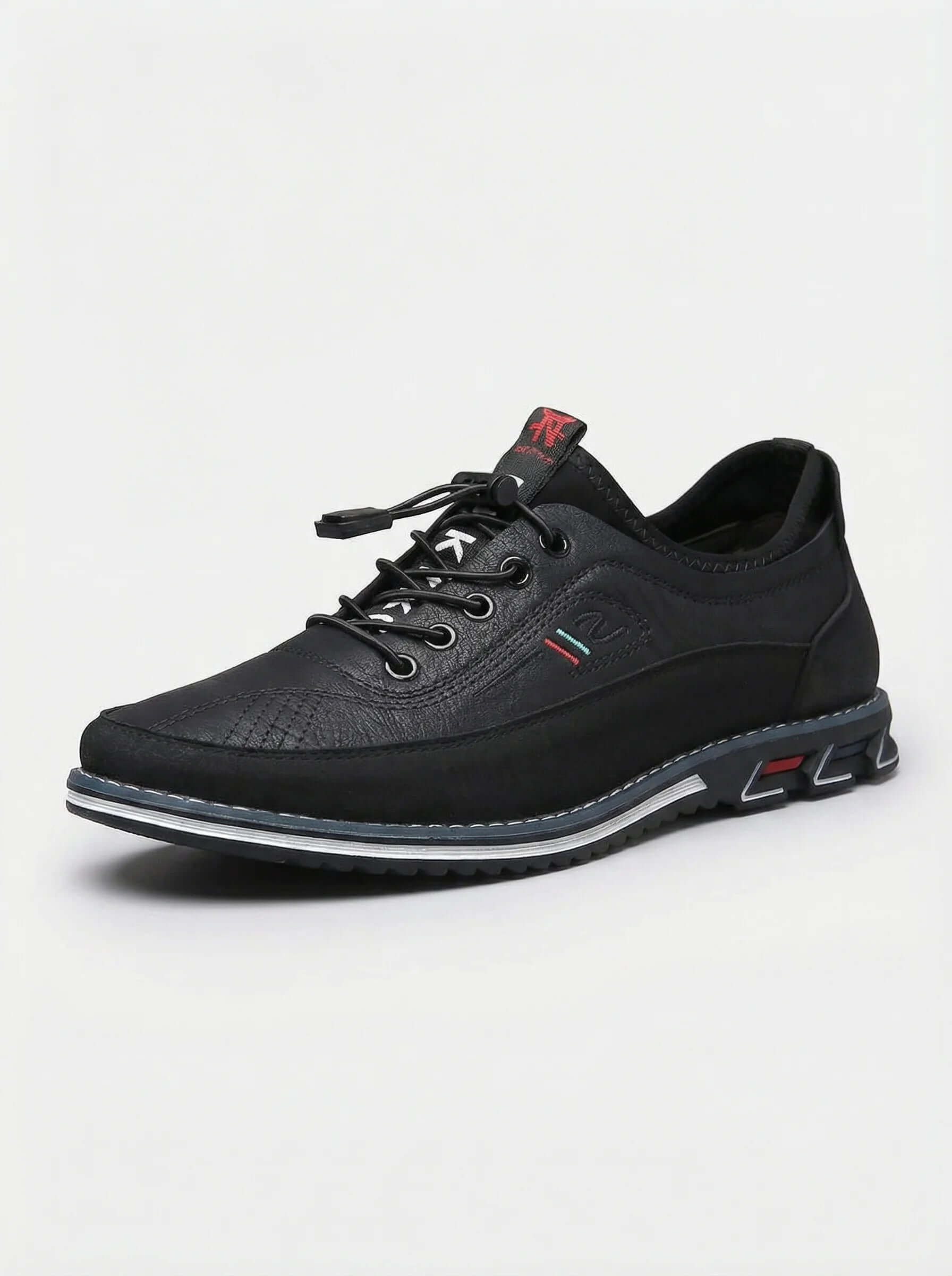 Men Casual Trainers | Lace Up Contrast Design-Men Shoes-Eltrendio