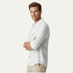 Ashford | Men’s Button Front Casual Shirt | Turn Down Collar Long Sleeves Daily Wear-Men Shirt-Eltrendio