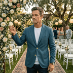 Westbridge | Men’s Single Breasted Blazer | Notch Lapel Patch Pockets Smart Casual Wear-Men Blazer-Eltrendio