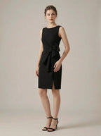 Women Midi Dress | Bow Waist Detail-Women Dress-Eltrendio