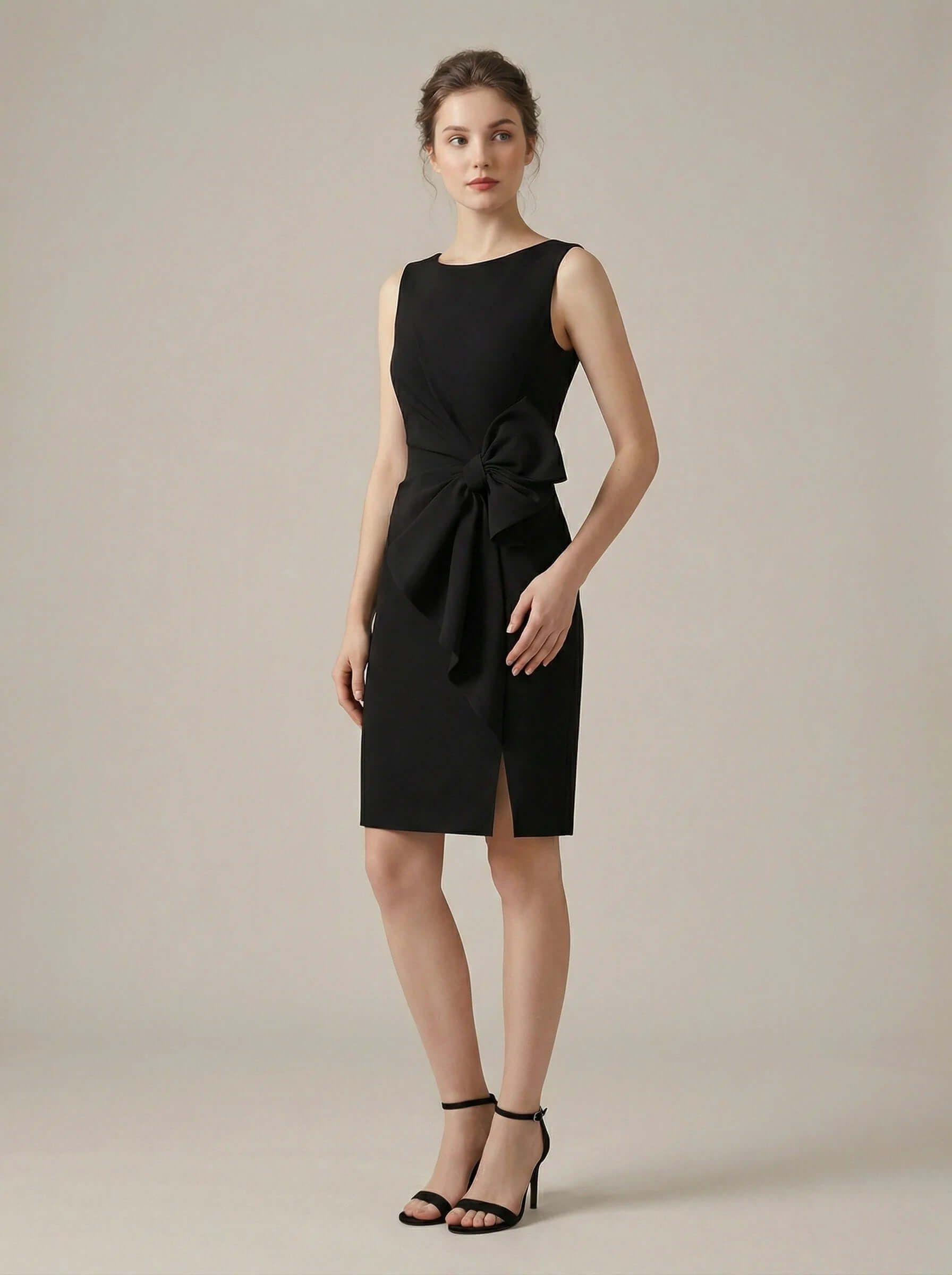 Women Midi Dress | Bow Waist Detail-Women Dress-Eltrendio