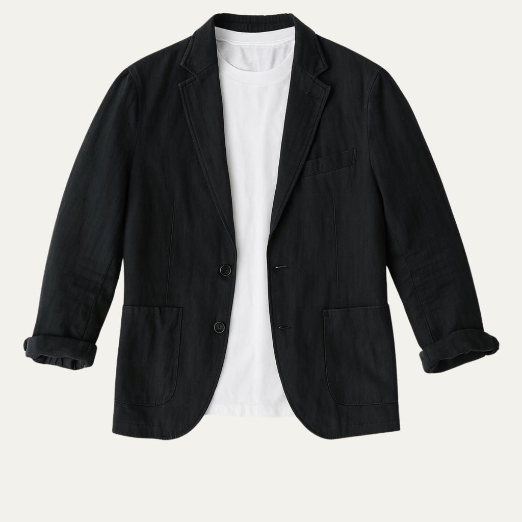 Westbridge | Men’s Single Breasted Blazer | Notch Lapel Patch Pockets Smart Casual Wear-Men Blazer-Eltrendio