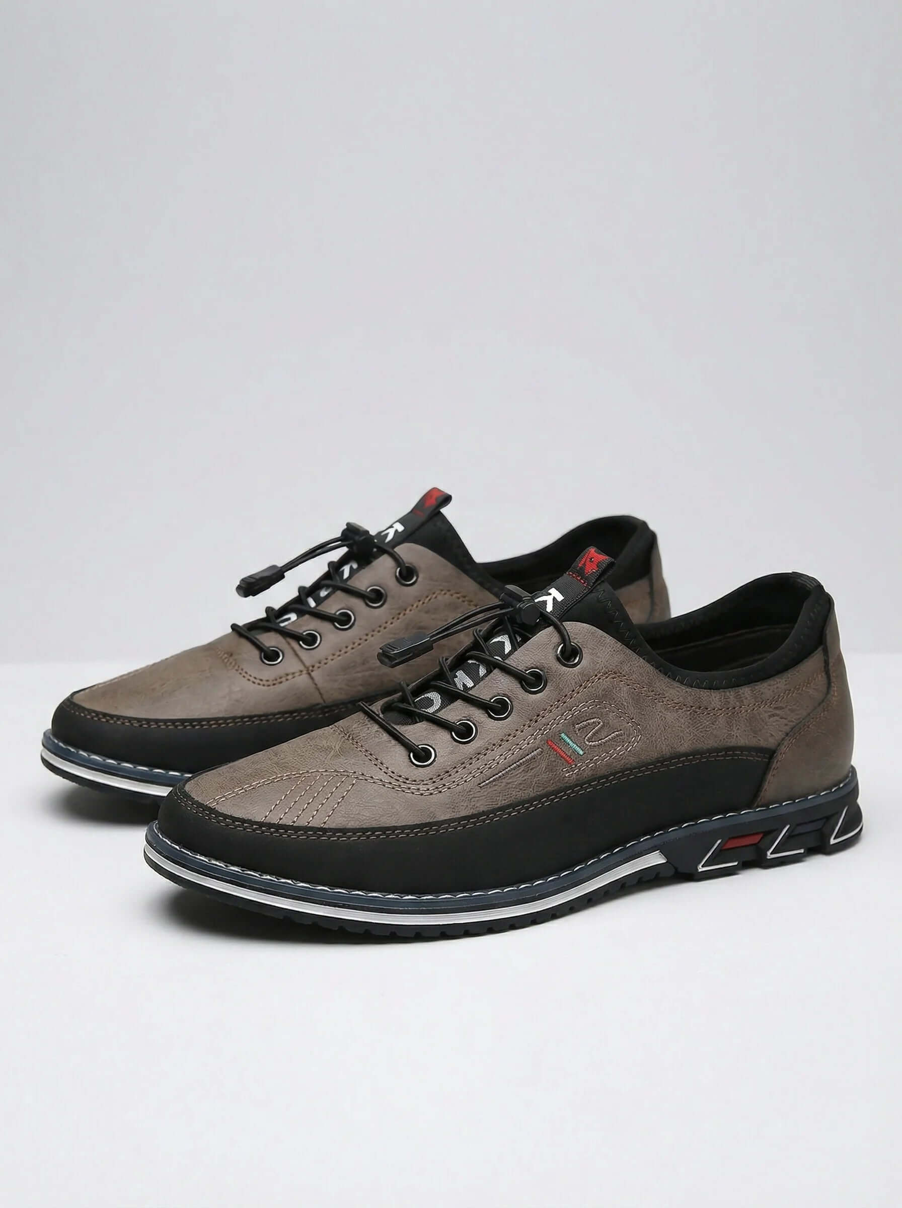 Men Casual Trainers | Lace Up Contrast Design-Men Shoes-Eltrendio