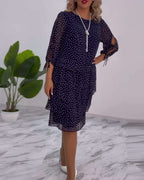 Women Dress | Elegant Summer Midi Dress-Women Dress-Eltrendio