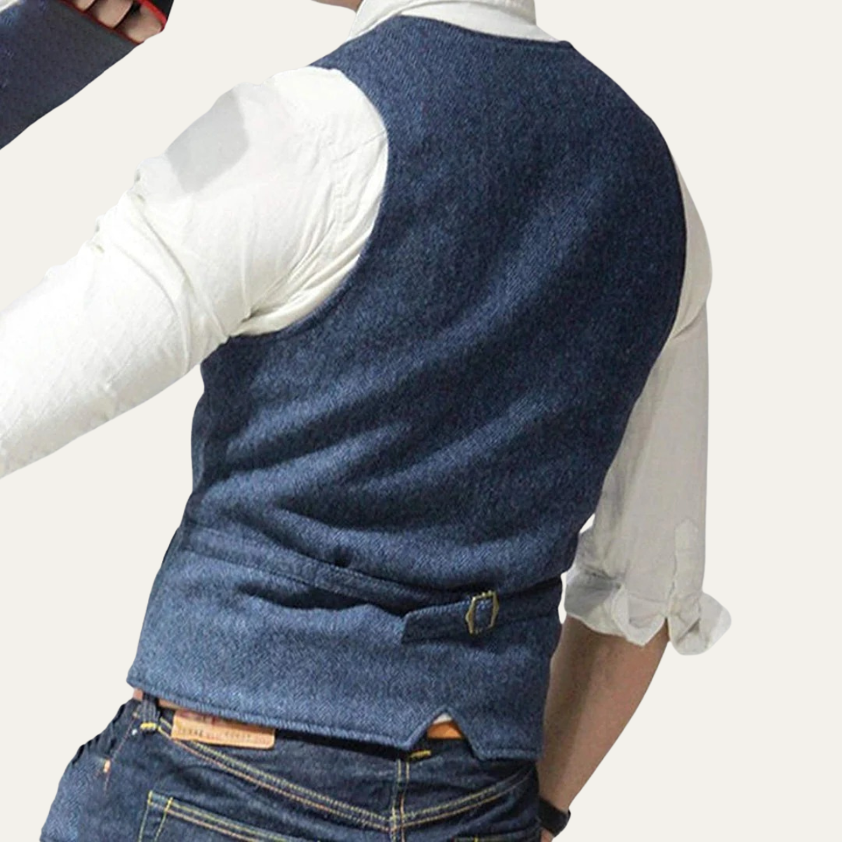 Harrington | Men’s Button Front Waistcoat | V Neck Pocket Detail Formal Wear-Men Vest-Eltrendio