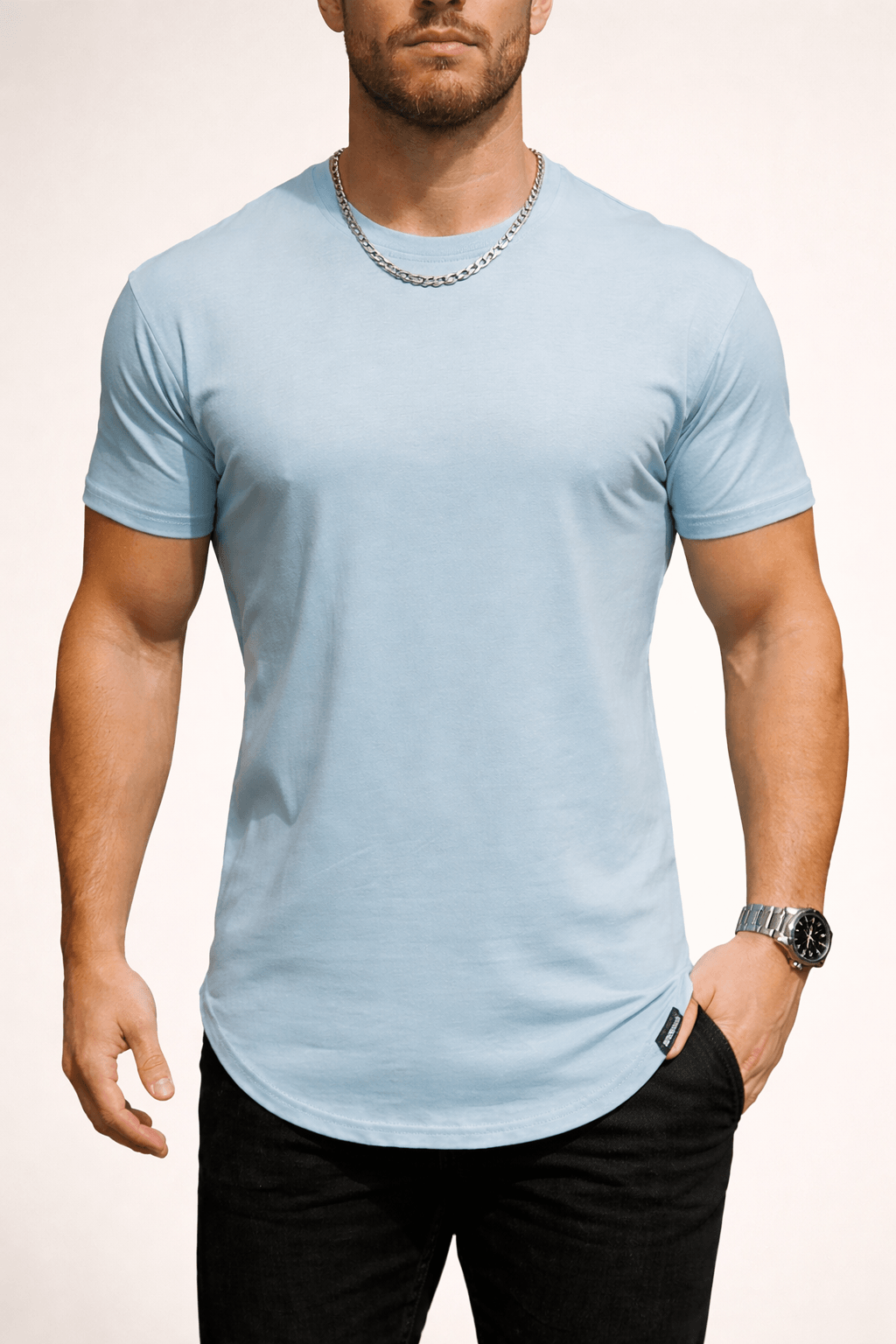 Oakmere | Men’s Crew Neck T Shirt | Short Sleeve Solid Colour Daily Wear-Men T-Shirt-Eltrendio