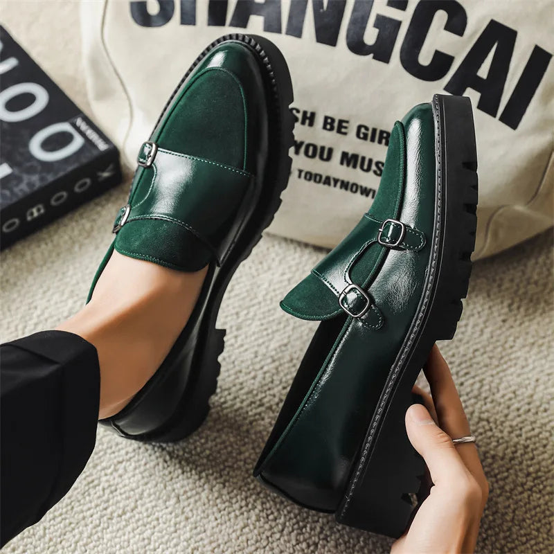 Lily | Women's Double Monk Loafers | Leather-Eltrendio