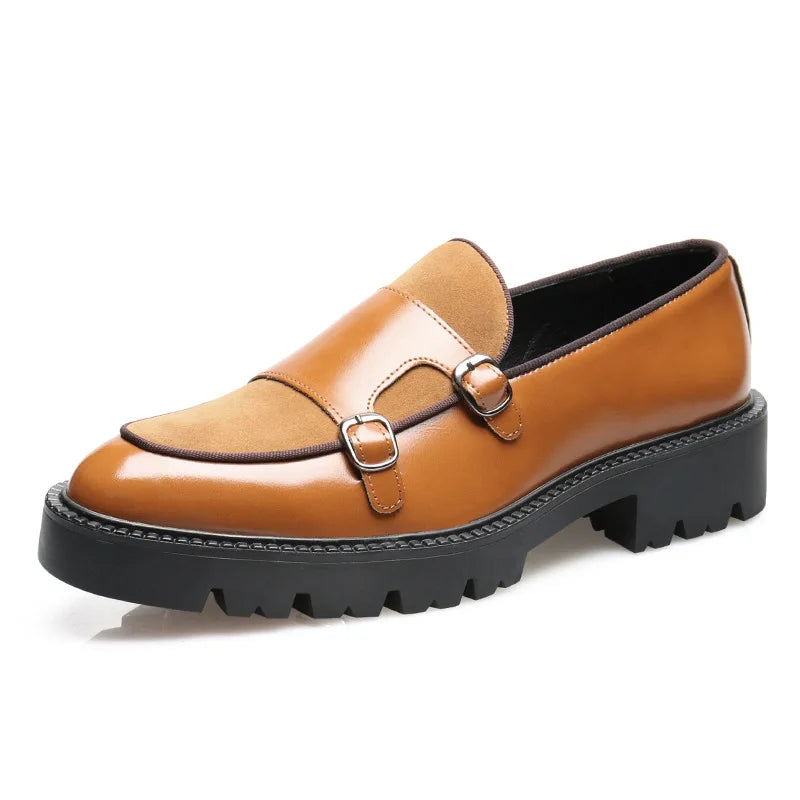 Lily | Women's Double Monk Loafers | Leather-Eltrendio