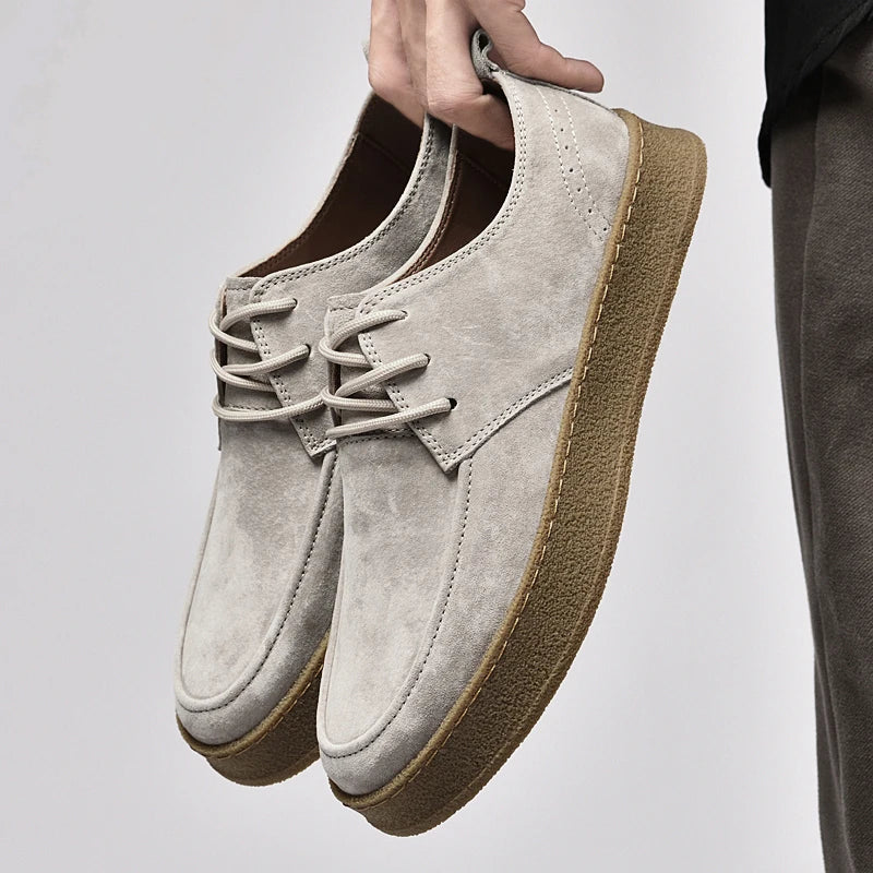 Men Lace Up Shoes | Moc Toe Casual Design-Men Shoes-Eltrendio