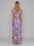 Amelie | Women’s Maxi Dress | Floral Appliqué Wedding Guest-Women Dress-Eltrendio