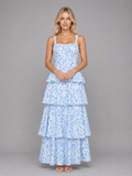 Annabelle | Women’s Maxi Dress | Tiered Floral Wedding Guest-Women Dress-Eltrendio
