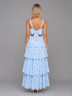 Annabelle | Women’s Maxi Dress | Tiered Floral Wedding Guest-Women Dress-Eltrendio