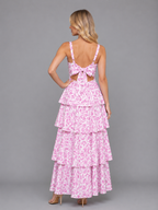 Annabelle | Women’s Maxi Dress | Tiered Floral Wedding Guest-Women Dress-Eltrendio