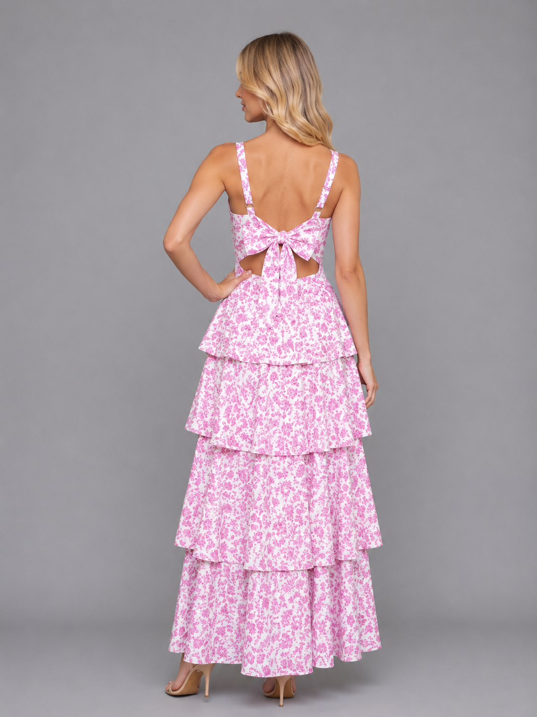Annabelle | Women’s Maxi Dress | Tiered Floral Wedding Guest-Women Dress-Eltrendio