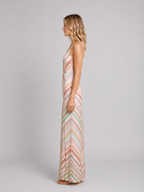Ariella | Women’s Maxi Dress | Chevron Print Strappy Holiday-Women Dress-Eltrendio