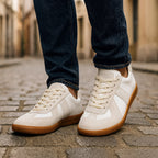 Ashbury | Men’s Lace Up Sneakers | Panel Detail Gum Sole Casual Footwear-Men Shoes-Eltrendio