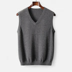 Ashwell | Men’s V Neck Sweater Vest | Sleeveless Knit Pullover Smart Casual Wear-Men Vest-Eltrendio
