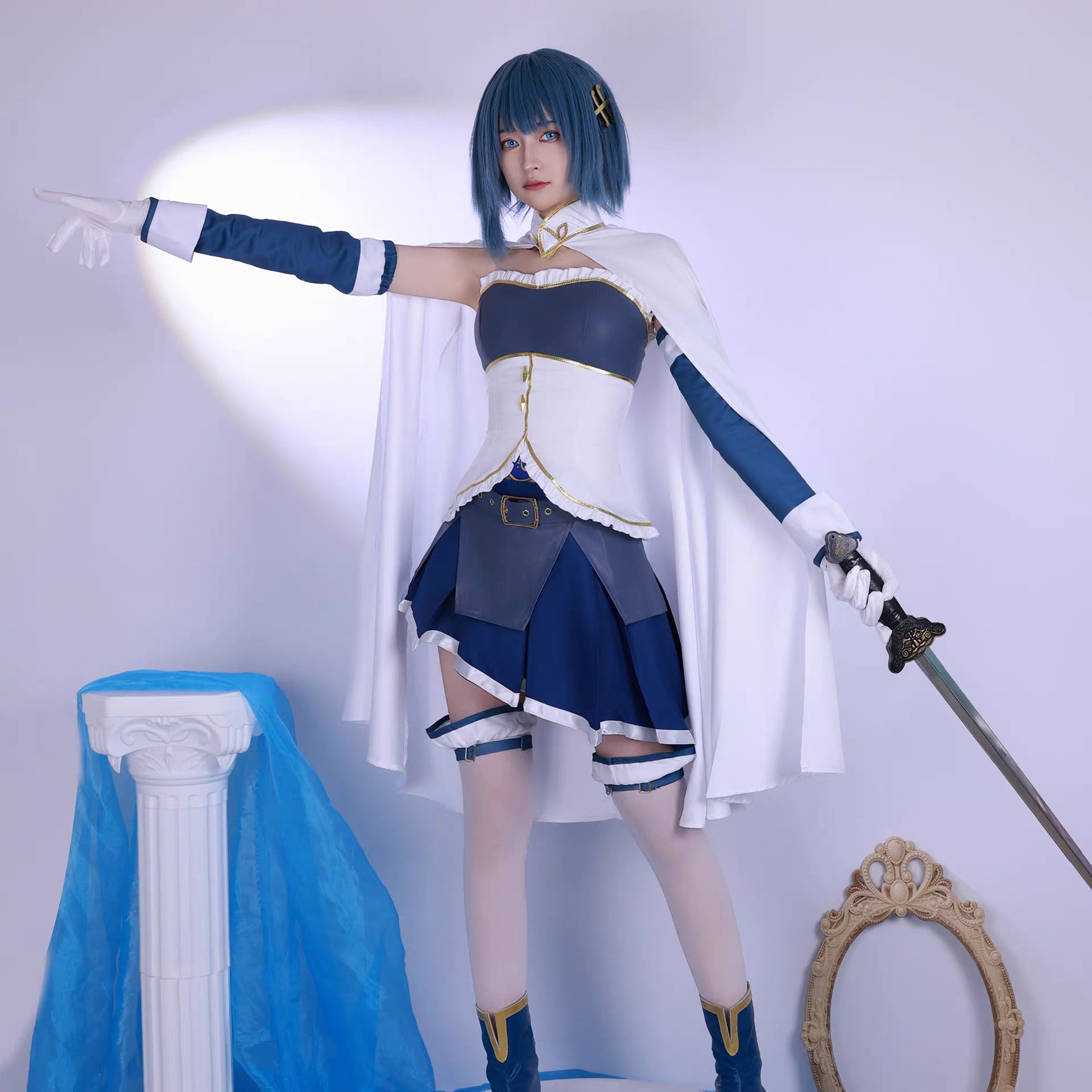 Aurora | Women's Costume Dress Set | Cape Detail Convention Costume-Women Costume Set-Eltrendio