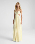 Aurora | Women’s Pleated Maxi Dress | Strapless Cut Out-Women Dress-Eltrendio