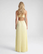 Aurora | Women’s Pleated Maxi Dress | Strapless Cut Out-Women Dress-Eltrendio