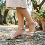 Avery | Women’s Sandals | Open Toe Ankle Strap Block Heel-Women Shoes-Eltrendio