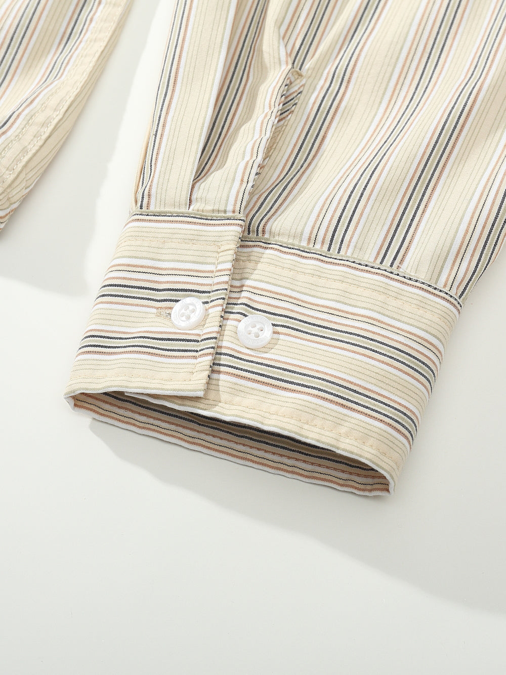 Beckett | Unisex Oversized Shirt | Striped Cotton Korean Y2K Style-Eltrendio