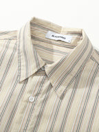 Beckett | Unisex Oversized Shirt | Striped Cotton Korean Y2K Style-Eltrendio