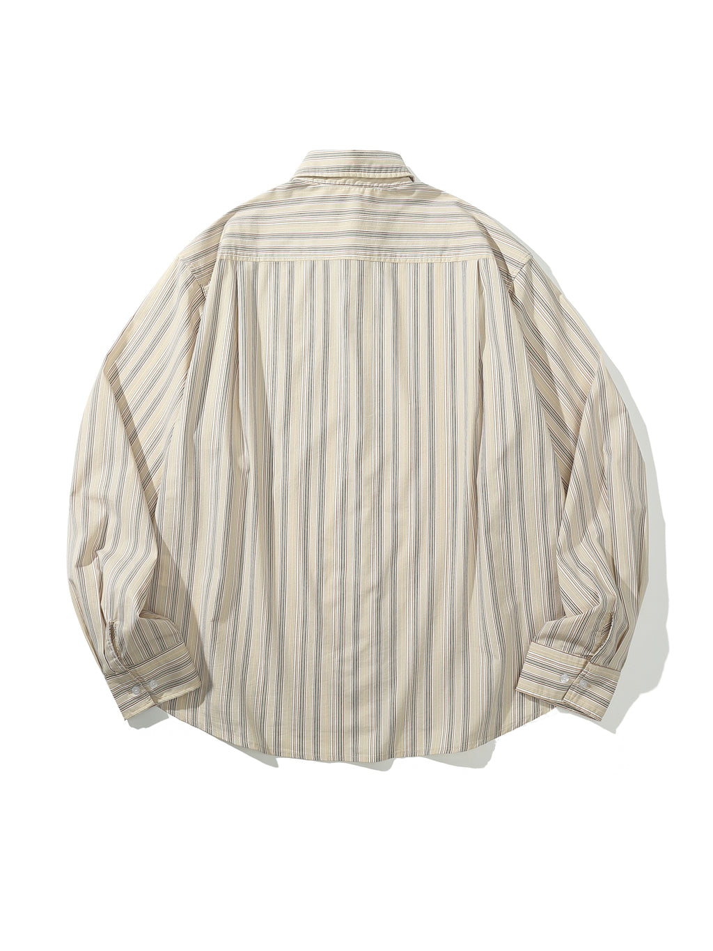 Beckett | Unisex Oversized Shirt | Striped Cotton Korean Y2K Style-Eltrendio
