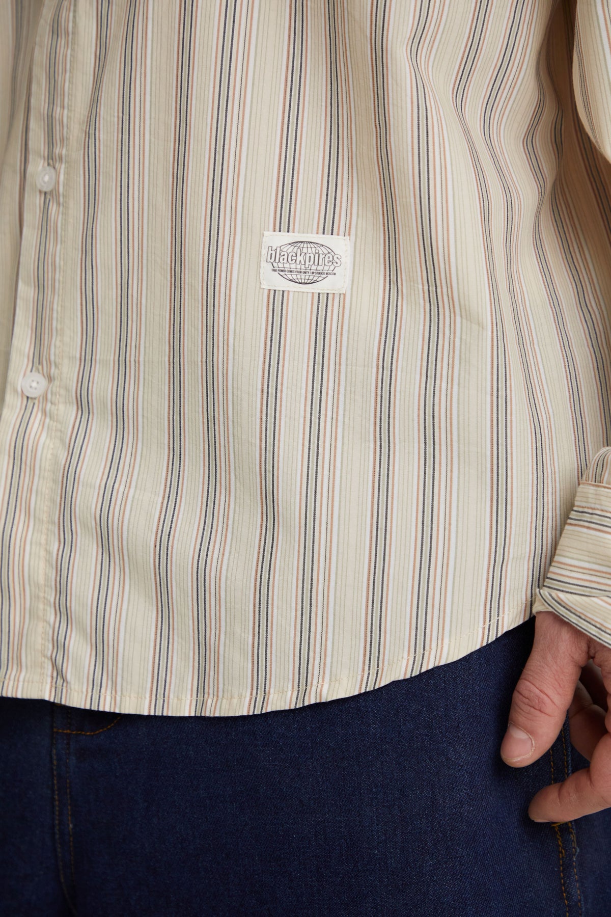 Beckett | Unisex Oversized Shirt | Striped Cotton Korean Y2K Style-Eltrendio