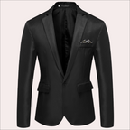 Benedict | Men's Plain Blazer | Single Button Business Jacket-Men Blazer-Eltrendio
