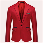 Benedict | Men's Plain Blazer | Single Button Business Jacket-Men Blazer-Eltrendio