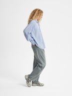 Blair | Unisex Oversized Shirt | Striped Long Sleeve Casual Style-Eltrendio