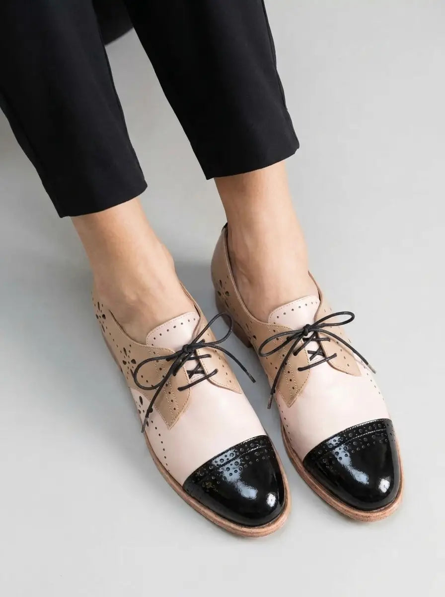 Callum | Women’s Oxford Shoes | Lace Up Cap Toe-Women Shoes-Eltrendio