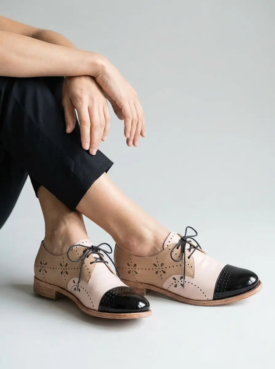 Callum | Women’s Oxford Shoes | Lace Up Cap Toe-Women Shoes-Eltrendio