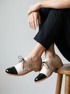 Callum | Women’s Oxford Shoes | Lace Up Cap Toe-Women Shoes-Eltrendio