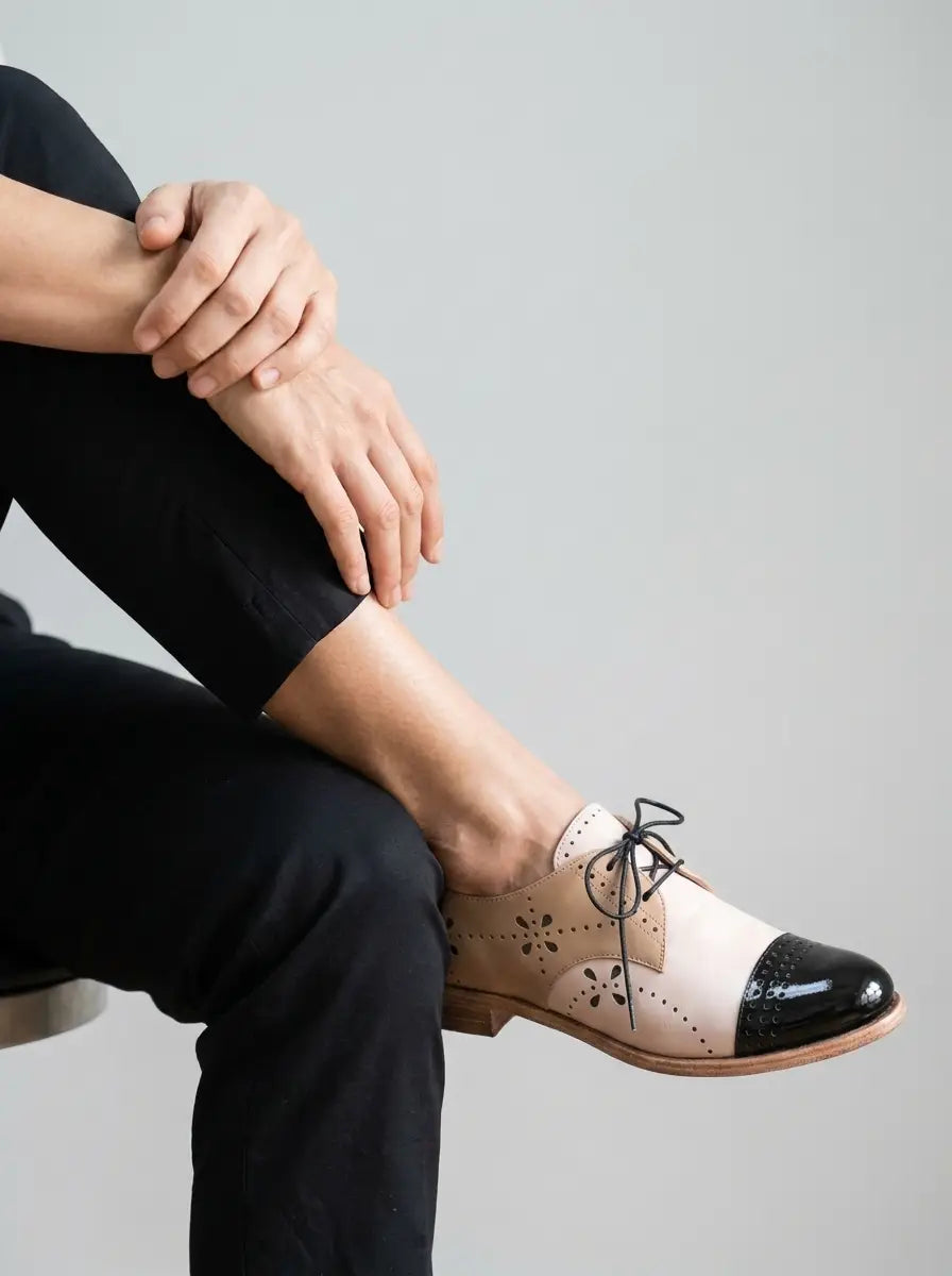 Callum | Women’s Oxford Shoes | Lace Up Cap Toe-Women Shoes-Eltrendio