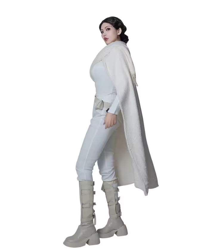 Celeste | Women's Costume Jumpsuit Set | Cape Detail Convention Outfit-Women Costume Set-Eltrendio