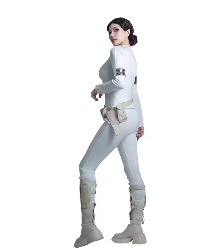 Celeste | Women's Costume Jumpsuit Set | Cape Detail Convention Outfit-Women Costume Set-Eltrendio