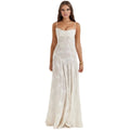 Charlotte | Women’s Floral Maxi Dress | Spaghetti Straps Panel Detail Wedding Guest Dress-Women Dress-Eltrendio