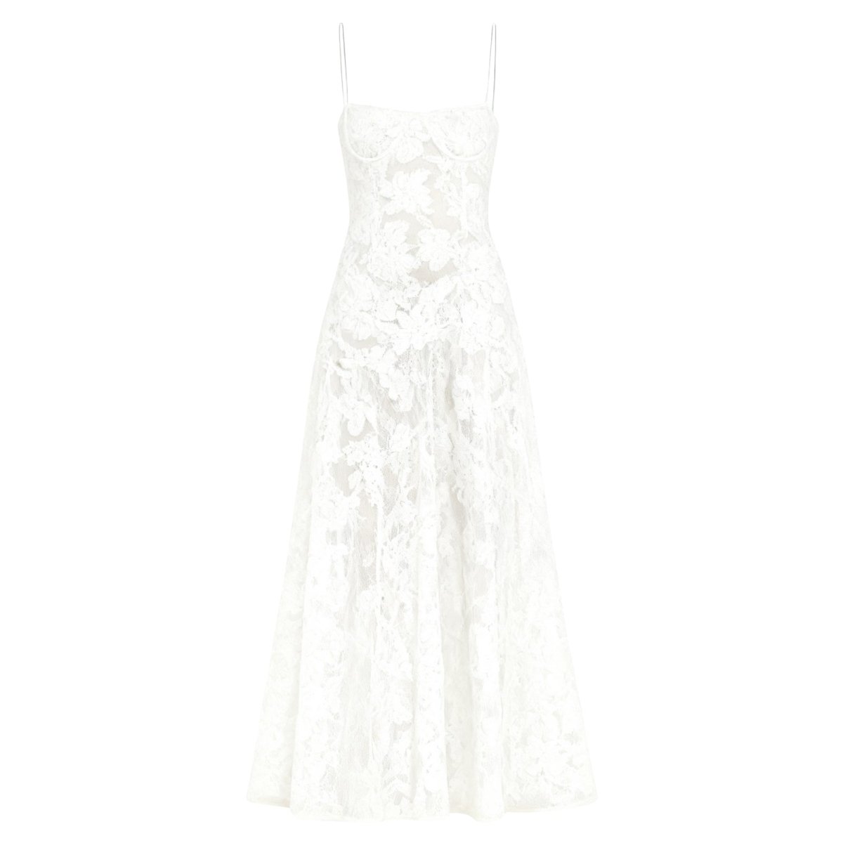 Charlotte | Women’s Floral Maxi Dress | Spaghetti Straps Panel Detail Wedding Guest Dress-Women Dress-Eltrendio