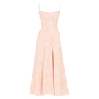 Charlotte | Women’s Floral Maxi Dress | Spaghetti Straps Panel Detail Wedding Guest Dress-Women Dress-Eltrendio