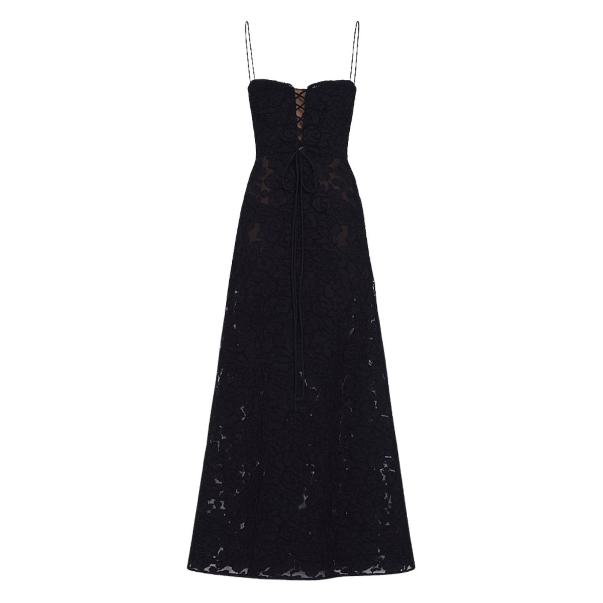 Charlotte | Women’s Floral Maxi Dress | Spaghetti Straps Panel Detail Wedding Guest Dress-Women Dress-Eltrendio